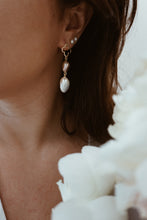 June clover pearl earrings