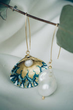 Santorini seashell earrings