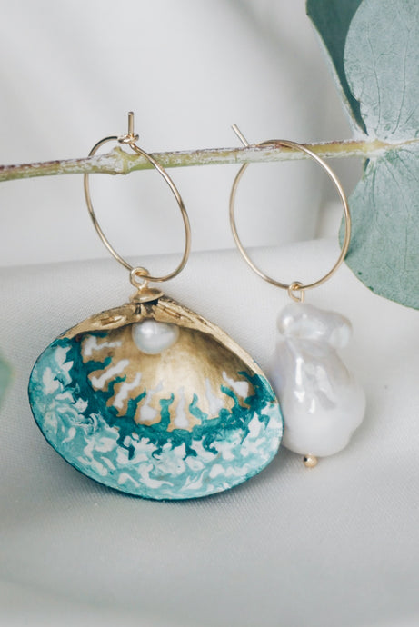 Amalfi seasnail earrings